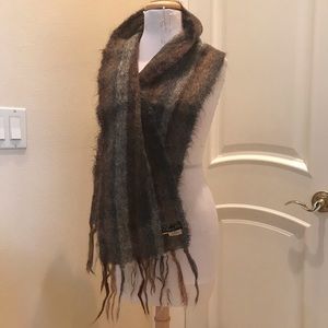 Vintage Ohrbachs mohair woven muted scarf